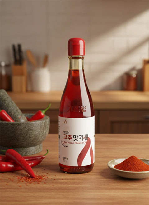 DEOHAM 맛있는 고추맛기름, 300ml, 1개