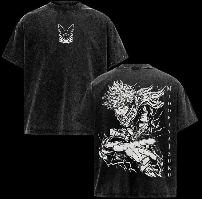 나히아굿즈 나의히어로아카데미아 나히아 미도리야 이즈쿠 데쿠 반팔티 티셔츠 굿즈 남녀공용