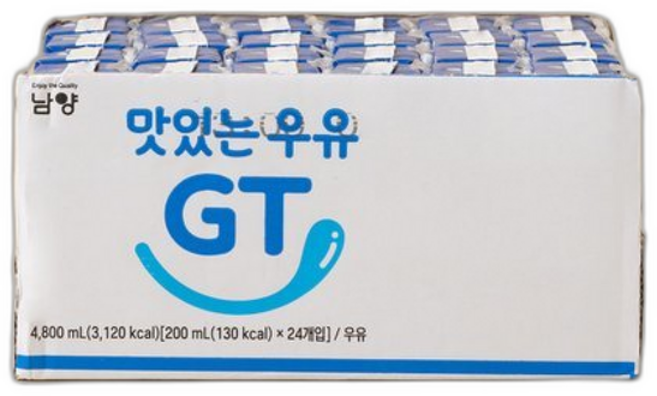 남양맛있는우유GT 멸균 x24 (N4), 1개, 200ml