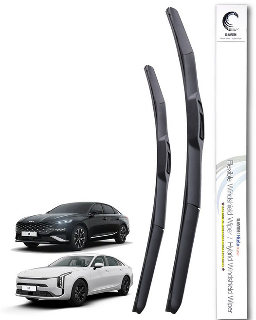 레이븐 K8 K8하이브리드 와이퍼 운전석+조수석 세트 650+400, 전면 와이퍼세트, K8 하이브리드 (21년~현재) 2616