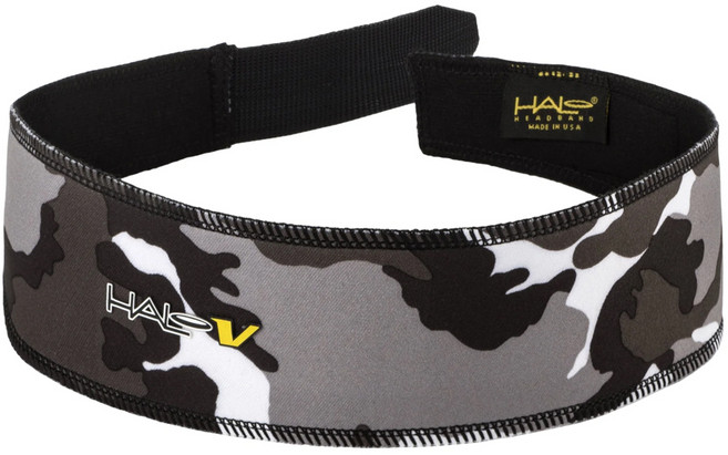 할로밴드 벨크로 2인치 스포츠 헤어밴드 운동 등산 러닝 축구 테니스 헬스 헤드밴드 땀흡수 머리띠, 카모그레이, 1개