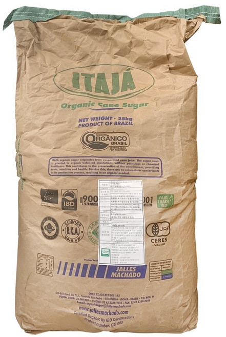 이타자 유기농 황설탕 25kg, 1포