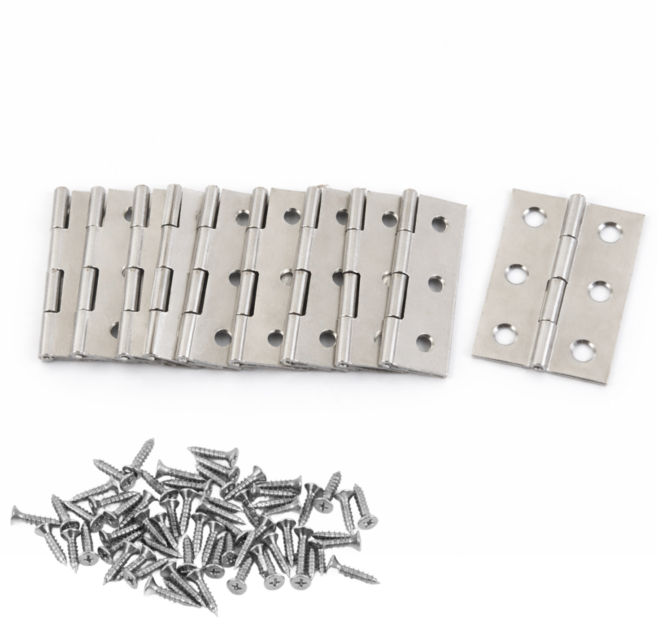 디와이툴즈 스테인리스 2인치 경첩 가구용 소형 힌지 나사포함, 10개