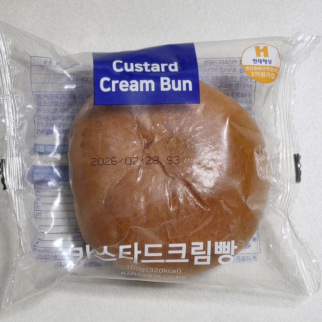 카스타드크림빵 개별포장 대용량간식, 1개, 1kg
