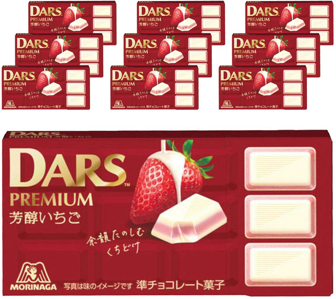 모리나가 다스 프리미엄 방순 딸기 12개입, 10개, 46g