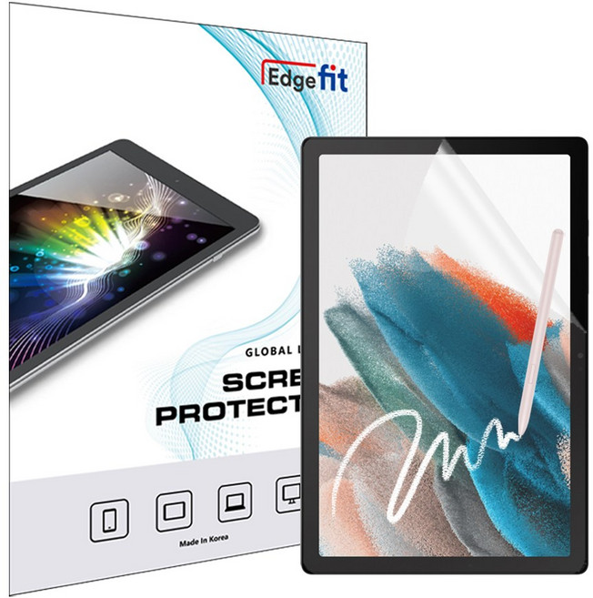 엣지핏 아이패드 갤럭시탭 저반사 종이질감 지문방지 액정보호필름, 2개