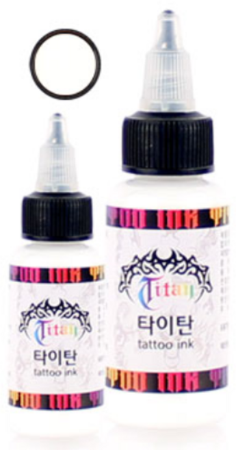 타투잉크-White 0.5oz-an-문신-타이탄 화이트 0.5oz, 1개, 타이탄 화이트