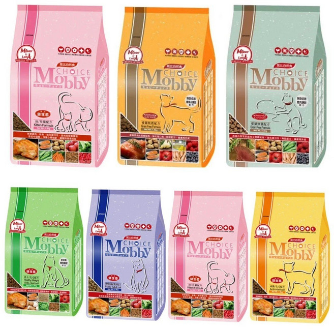 莫比 Mobby Choice 貓咪 無穀配方 乾糧 1.5kg 6.5kg, 1個, 貓-成貓雞肉米1.5kg