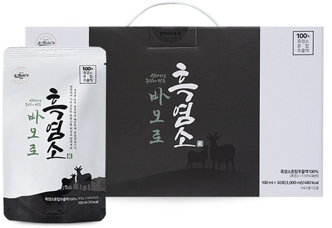 성마리오농장 바오로 흑염소 100mlX30포 흑염소진액, 100ml, 30개