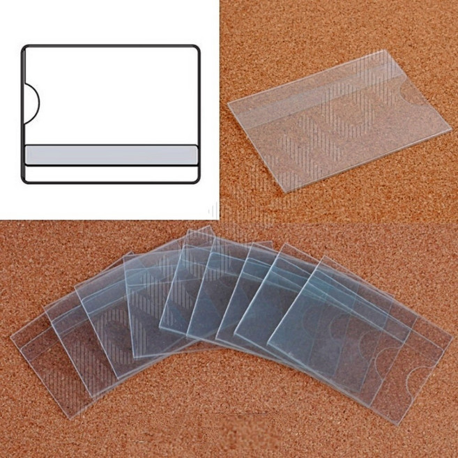 네임판 pop카드 아크릴 네임택 부착용꽂이판 가격표 이름표케이스 아크릴네임텍, 10개, 1. (소)