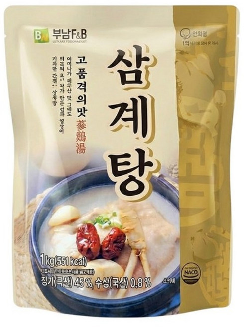 부남 삼계탕 1kg x4, 4개