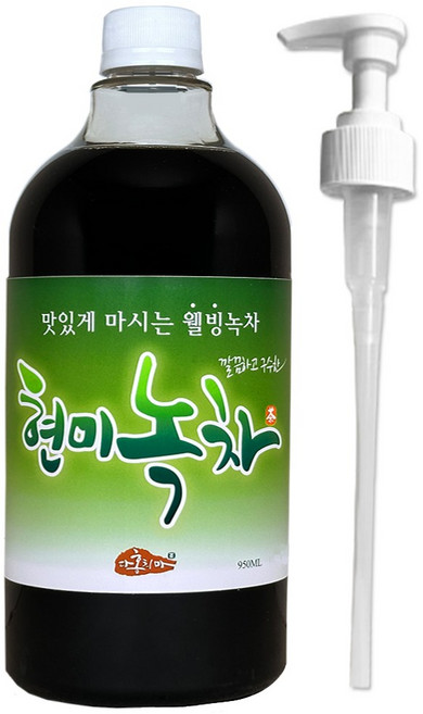 홍치마 대용량 현미녹차 진한 고농축 원액 액상 말차 엑기스 950ml 다홍치마 (물병 X), 1개