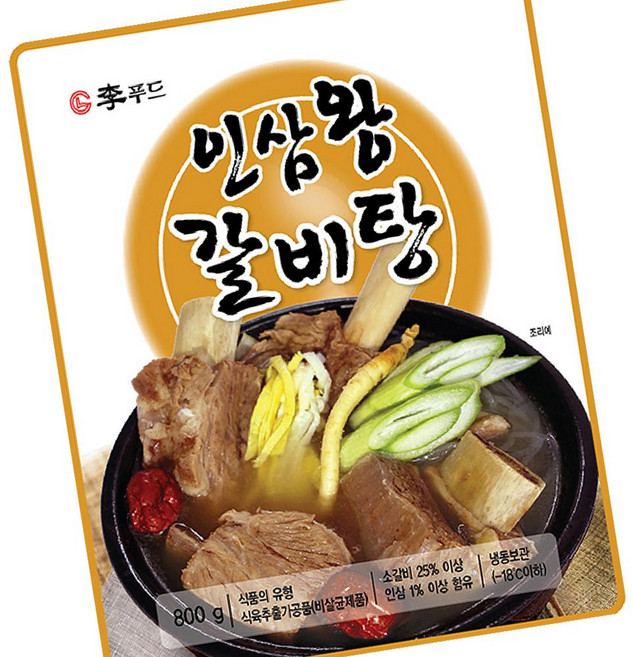 이푸드 인삼왕갈비탕 800g 즉석, 1개