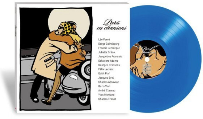 [LP] 프랑스 샹송 모음집 (Paris En Chansons) [블루 컬러 LP]