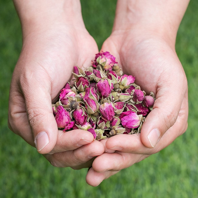 장미꽃차 200g 수입 장미향 꽃봉우리 꽃봉오리 입욕제 족욕제 말린 건조 건 약재 약초 한방 차, 1개
