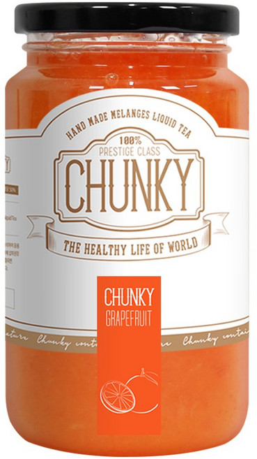 청키 수제 자몽청 자몽 차 농축액 과일청 수제청, 500ml, 1개입, 1개, 500ml