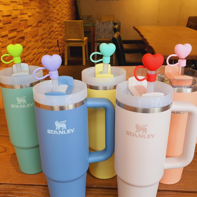 5p세트 스탠리 텀블러 호환 빨대 마개 10mm, 1세트, B하트