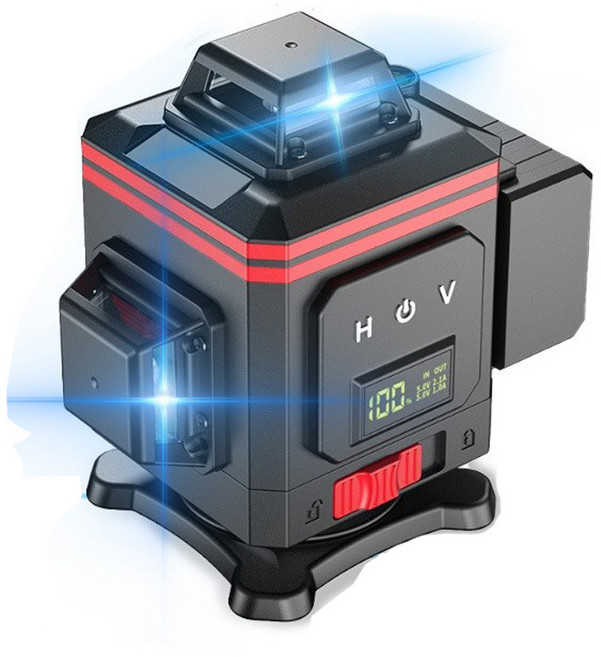 Cang小達 雷射水平儀16線綠光 自動調平 高精度 多功能, 1個