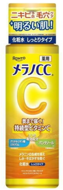 멜라노CC 비타민C 토너 촉촉타입 일본 스킨토너 보습 화장수, 1개, 170ml
