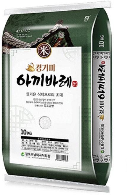 이푸른 김포 경기미 추청 아끼바레쌀, 상등급, 10kg, 1개