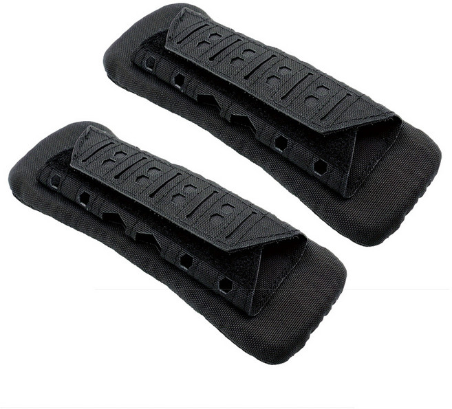 노스바이크 군장 어깨패드 자유로운 탈부착형 1세트 NB-128, 2개, 블랙