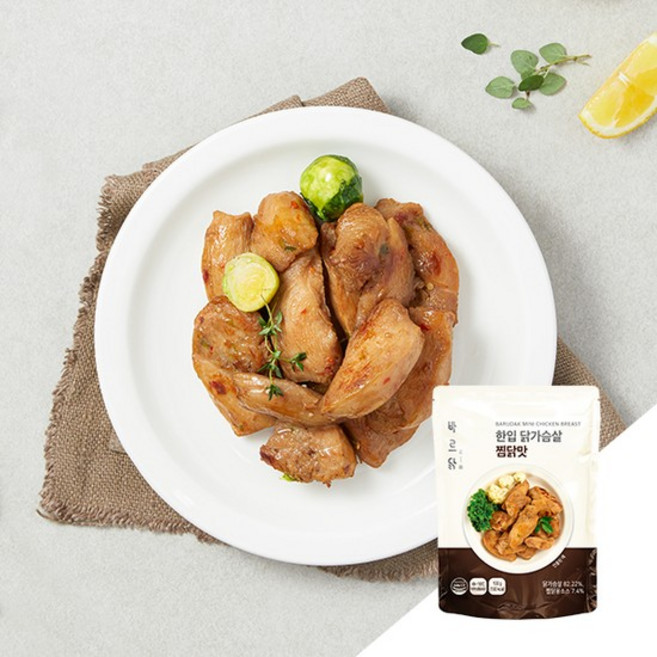바르닭 한입 닭가슴살 찜닭 14팩, 상세설명 참조