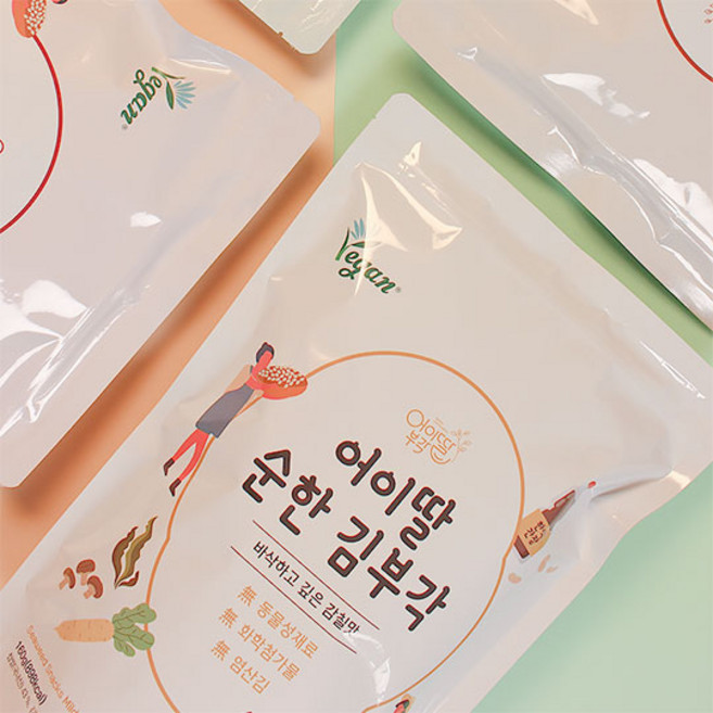 어이딸부각 찹쌀김부각 비건 수제간식, 김부각 매콤간장맛, 1개, 160g