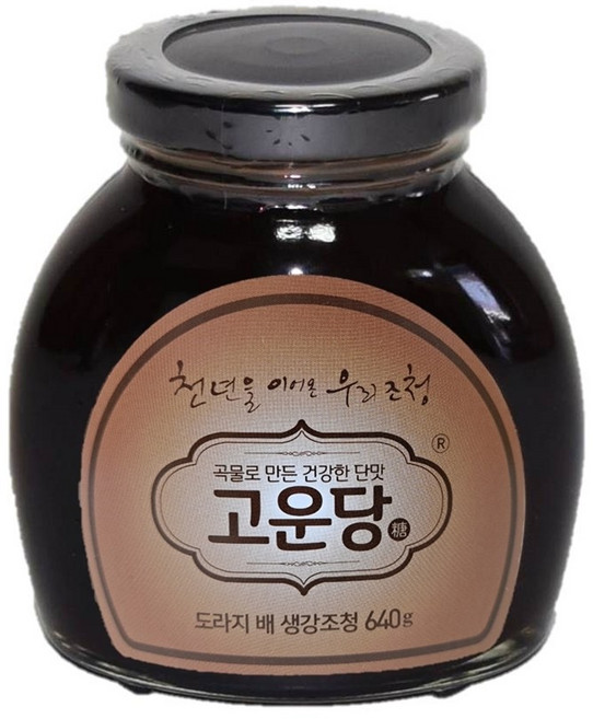 고운당조청 농업법인 에버그린 주식회사 천년 전통의 건강한 단맛 도라지배생강조청600g TV방송업체, 1개, 600g