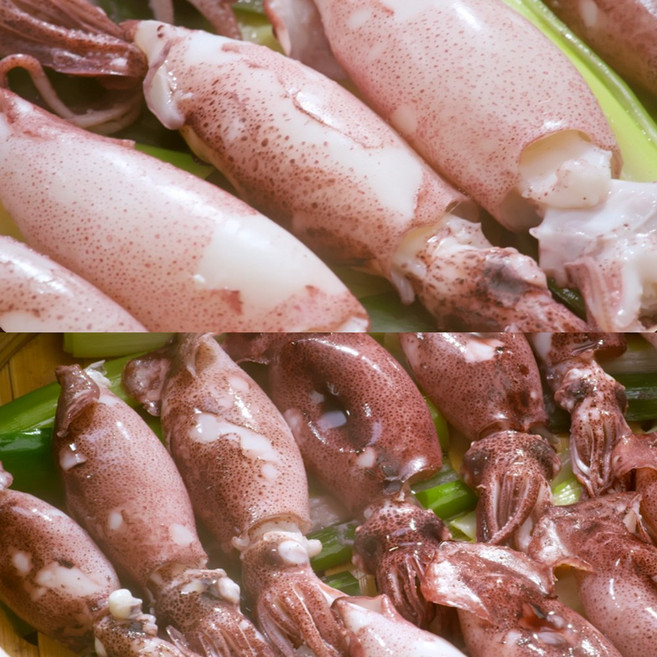 통째먹는 총알한치 100마리 오징어 통찜 내장, 1세트, 1.2kg