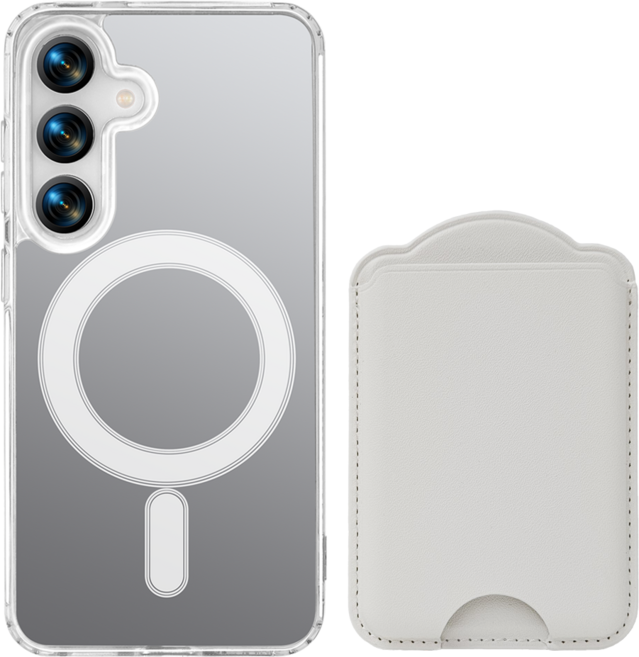 가꼬싶다 강력 갤럭시 맥세이프 케이스 + 3장 수납 카드지갑 세트