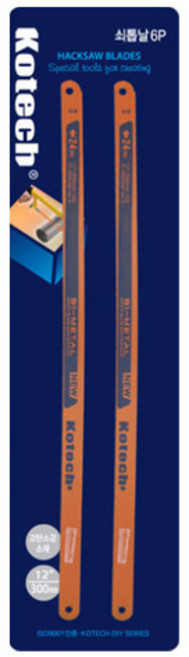 코텍 탄소강 쇠톱날 6P K-2269 만능 나무 목공 쥐꼬리 플라스틱 아크릴 다용도 톱, 1개