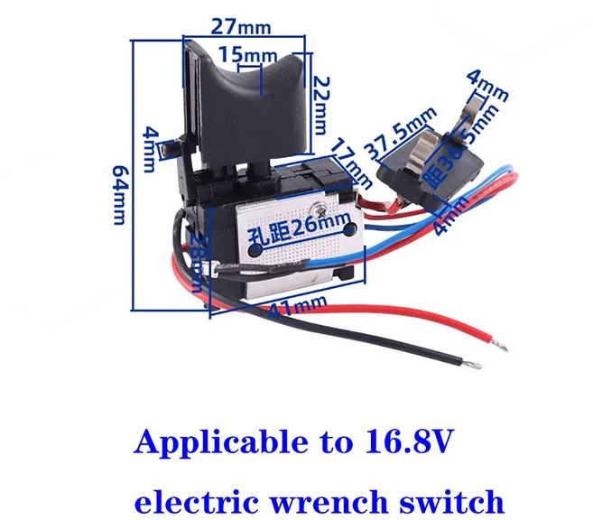 DC 7.2V-24V 20A 드릴 제어 스위치 무선 트리거 리튬 배터리 전동 공구 사용, 15 20