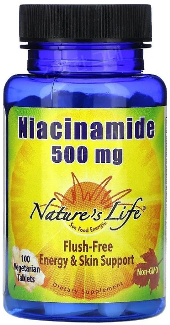 네이처스라이프 나이아신 니아신아마이드 500mg 100정 비타민b3 Niacinamide, 1개 - 쿠팡