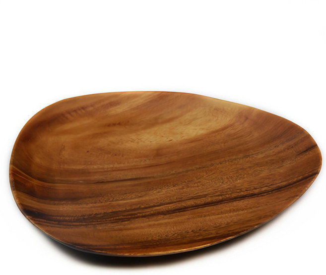 아카시아 조약돌 접시, 1개