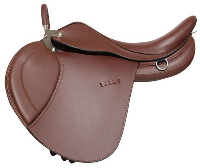 말안장 승마 안장 조랑말 경마 승마안장 의자 방석 말 체험 승마용품 가죽 커버 말타기, B. 브라운, 1개