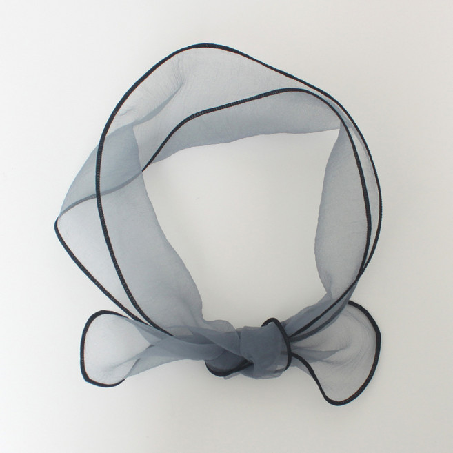 베이직코드 여성 시스루 무지 슬림 쁘띠 여름 스카프