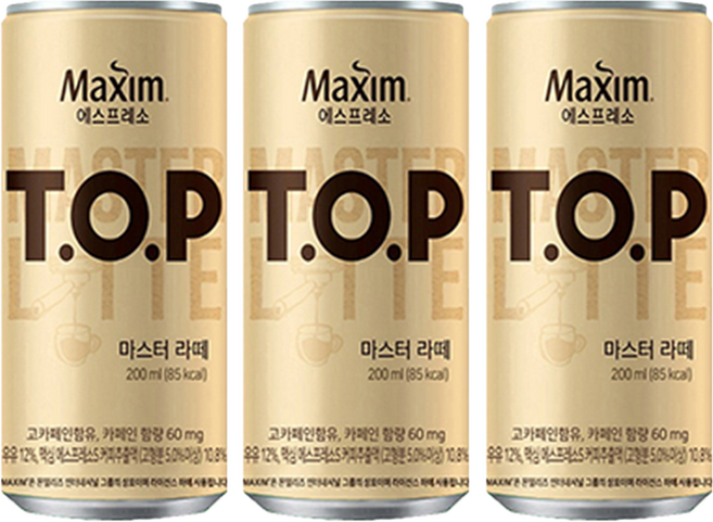 티오피 마스터 라떼, 200ml, 90개