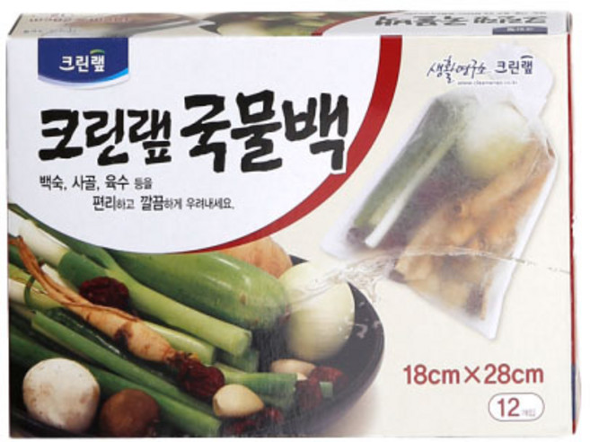 크린랲 크린랩 국물백 18cm*28cm*12매, 1개, 1개