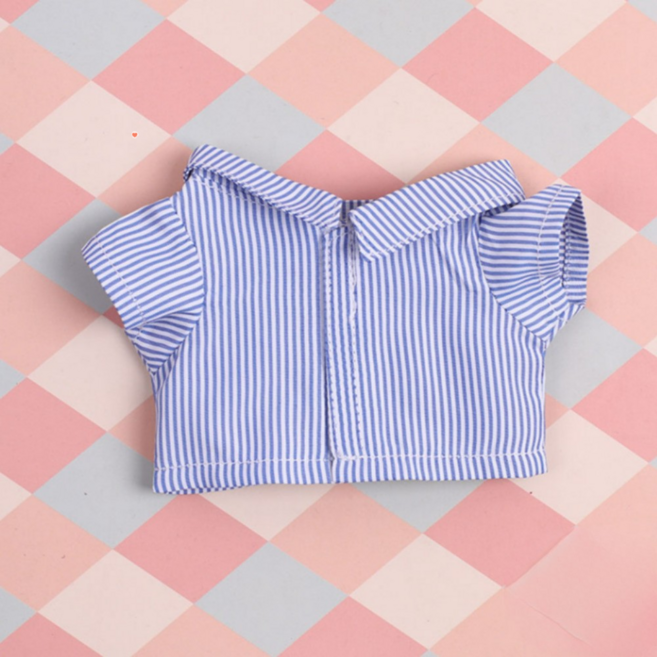 티니숲속 10cm 15cm 20cm 솜인형 정장 셔츠 남방 아이돌 무속성 인형 옷, 블루스트라이프, 1개