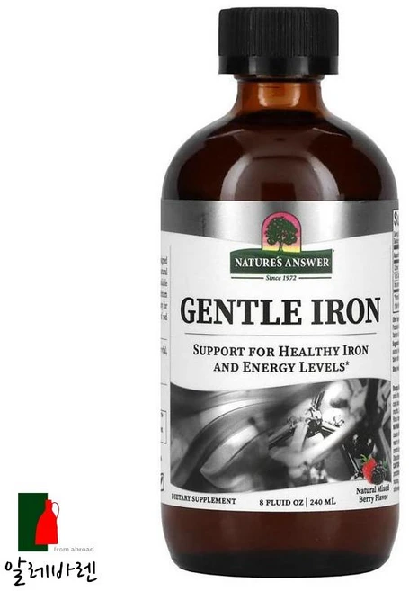 네이쳐스 엔서 순한 철분 믹스 베리 맛 240ml(8fl oz), 1개 - 쿠팡