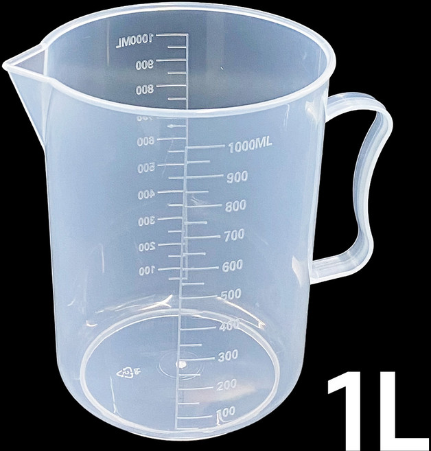 제나 비커 1리터 강력한 플라스틱 재질 SLD1000, 일반, 1개, 1000ml