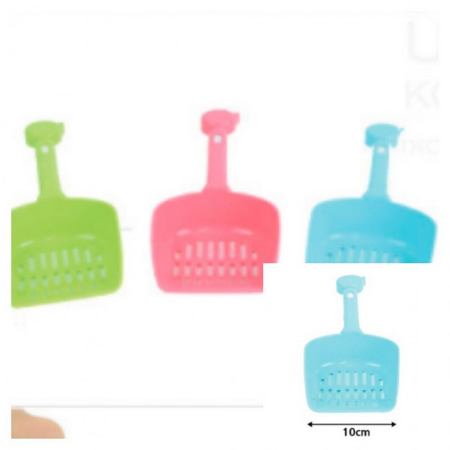 [목마켓]고양이모래삽 색상랜덤 고양이배변삽 모래스쿱 고양이화장실청소 고양이화장실용품 고양이촘촘삽, 1개