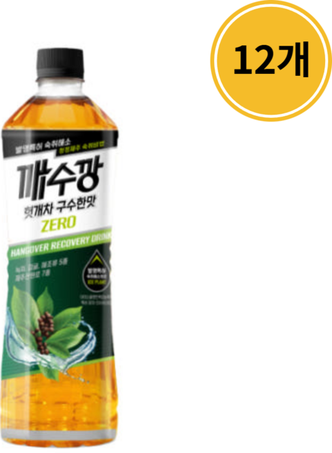 깨수깡 헛개차 구수한맛 제로, 12개, 500ml