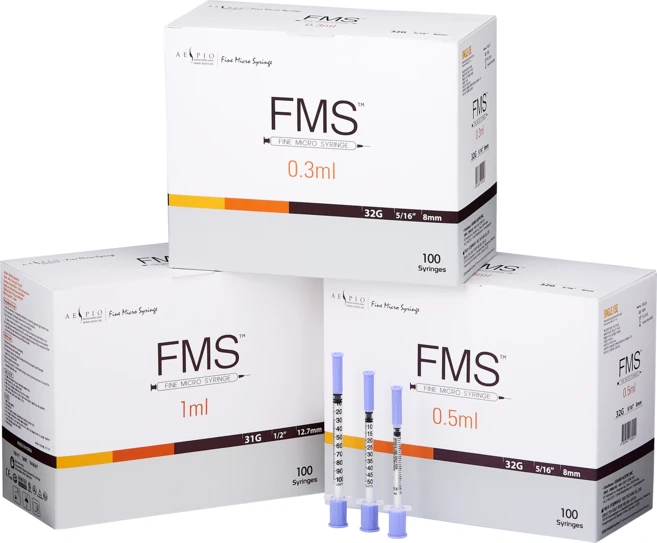 FMS 인슐린주사기 32G(8mm) (0.3CC / 0.5CC / 1CC), 1CC, 1박스 - 쿠팡