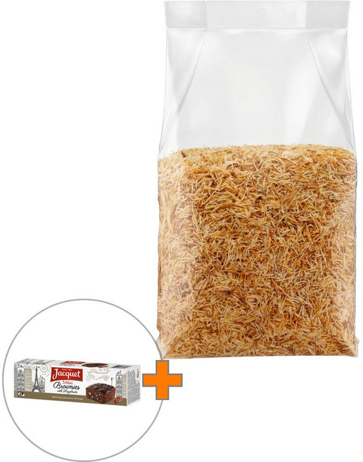 로얄 카다이프면 500g + (증정) 자케 미니 헤이즐넛 브라우니 150g, 650g, 1세트