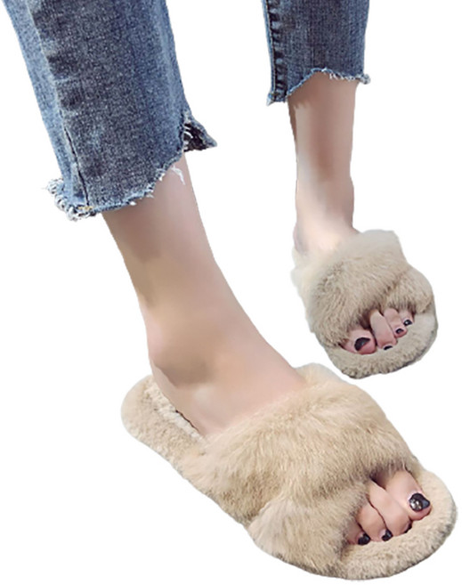 마녀의생활 내이쳐 토끼 털 슬리퍼