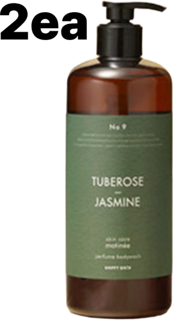 해피바스 스킨케어 퍼퓸 바디워시 튜베로즈향 900g 세트, 2개