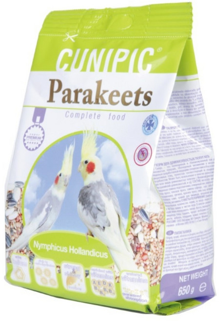 CUNIPIC 西班牙 小型中小型長尾鸚鵡雀科鳥類飼料 650g, 1包