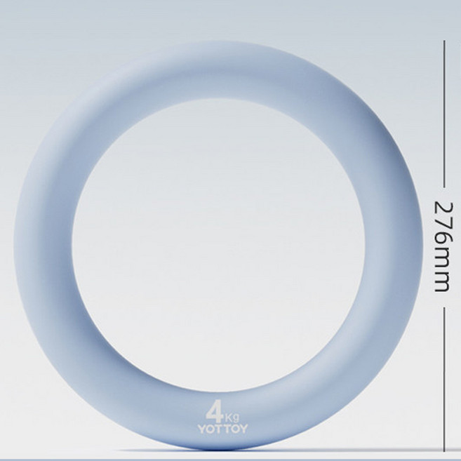 링 덤벨 원형 아령 홈트 2kg/3kg/4kg, 1개, 4kg