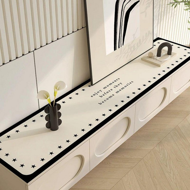 매트 테이블 방수 북유럽 식탁보 깔개 덮개 티비장, 1개, 35x130cm, 작은 별